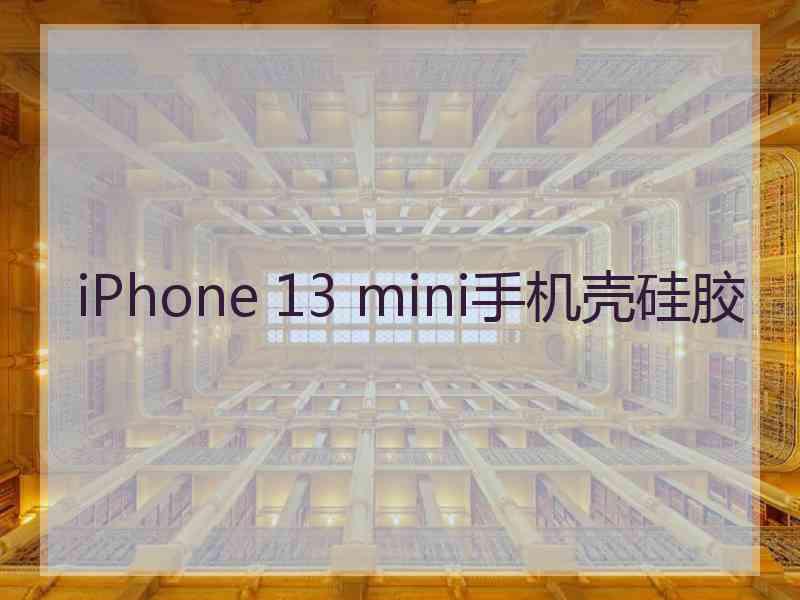 iPhone 13 mini手机壳硅胶