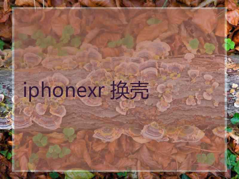 iphonexr 换壳