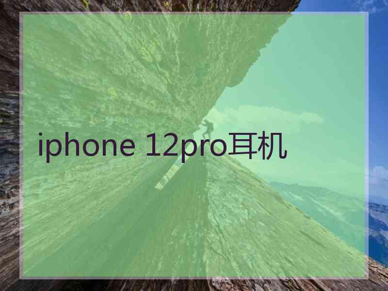 iphone 12pro耳机