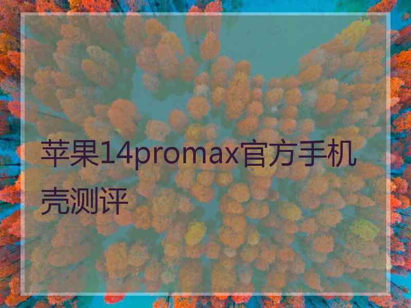 苹果14promax官方手机壳测评