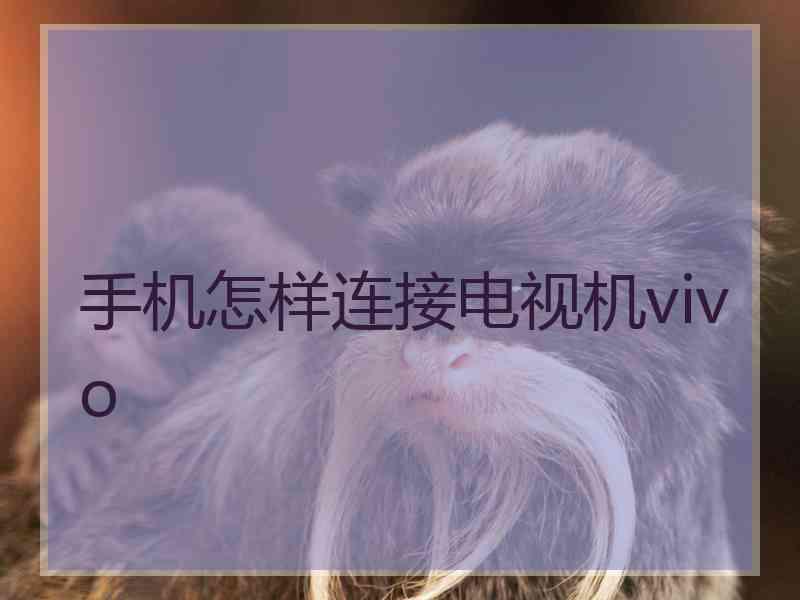 手机怎样连接电视机vivo