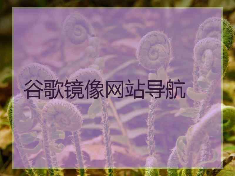 谷歌镜像网站导航