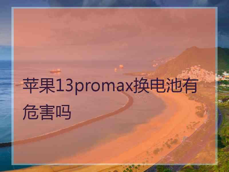 苹果13promax换电池有危害吗