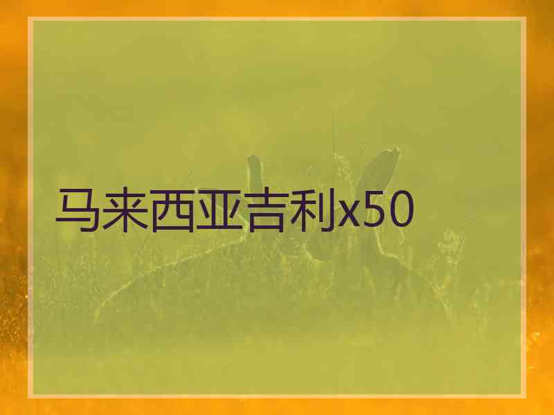 马来西亚吉利x50