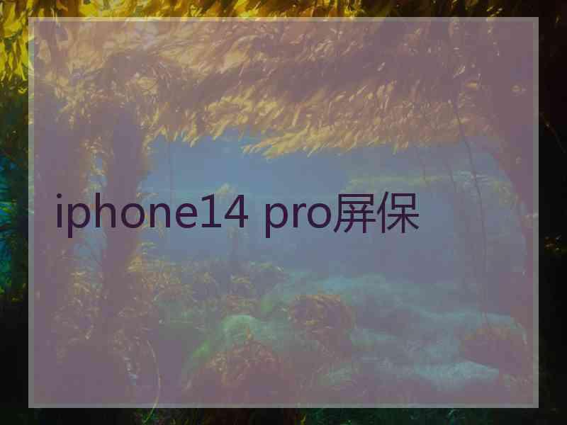 iphone14 pro屏保