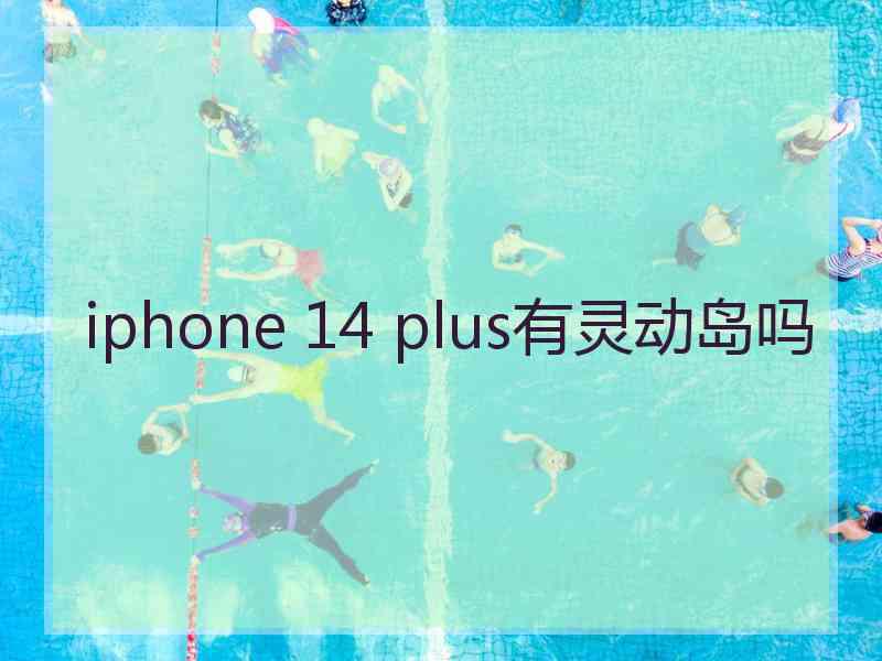 iphone 14 plus有灵动岛吗