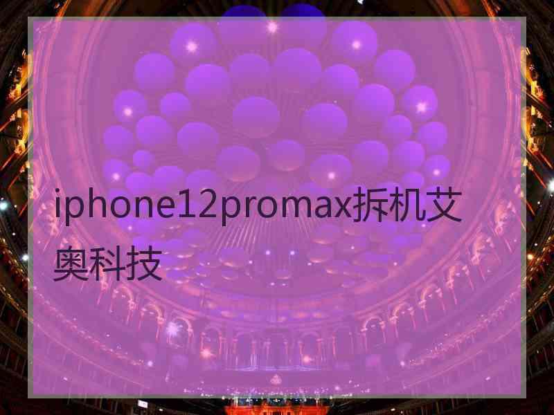 iphone12promax拆机艾奥科技