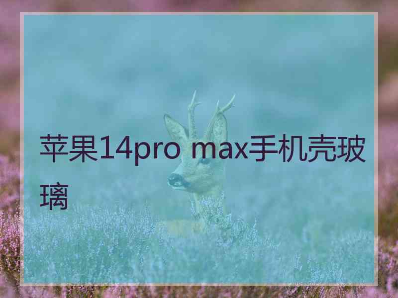 苹果14pro max手机壳玻璃