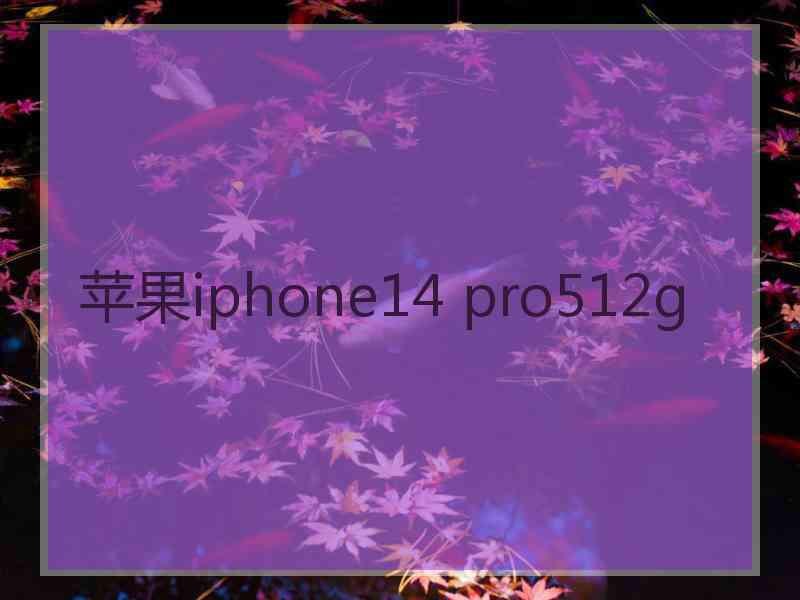 苹果iphone14 pro512g