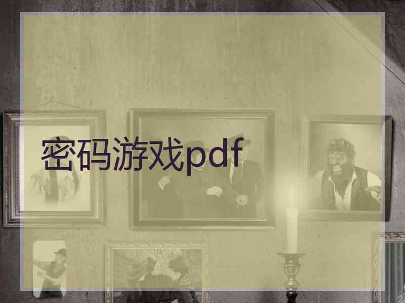 密码游戏pdf