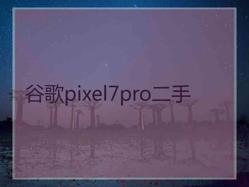 谷歌pixel7pro二手