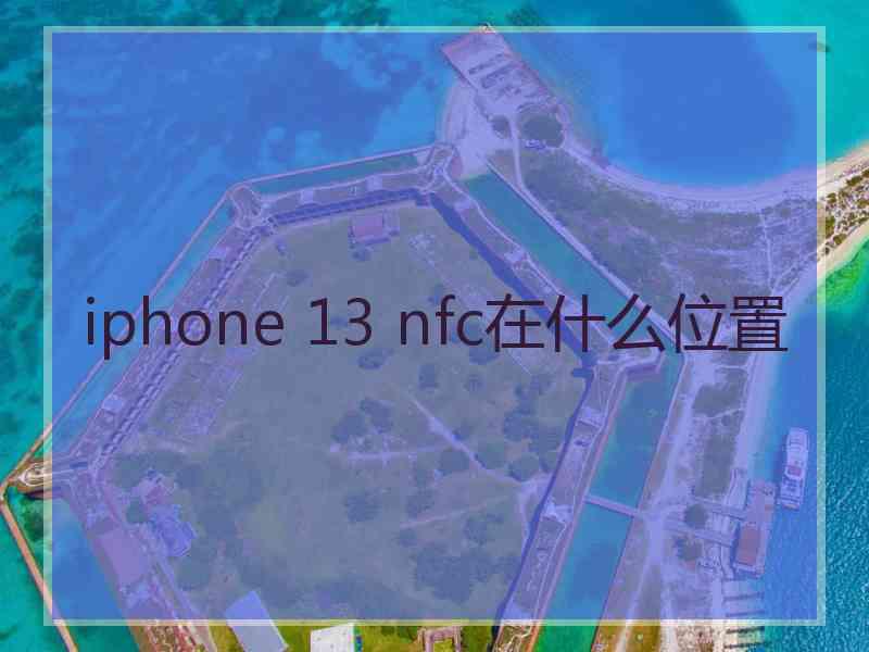 iphone 13 nfc在什么位置