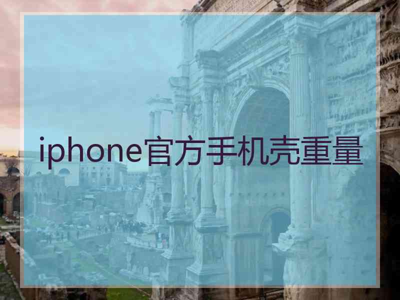 iphone官方手机壳重量