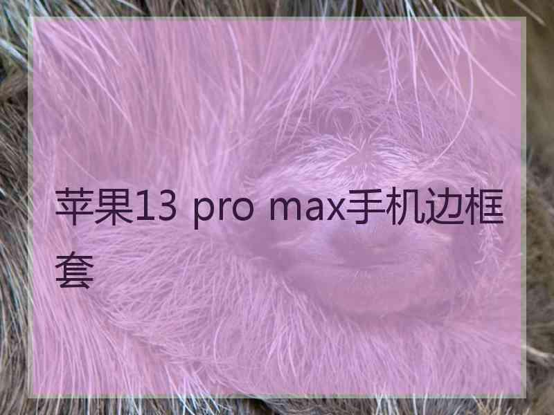 苹果13 pro max手机边框套