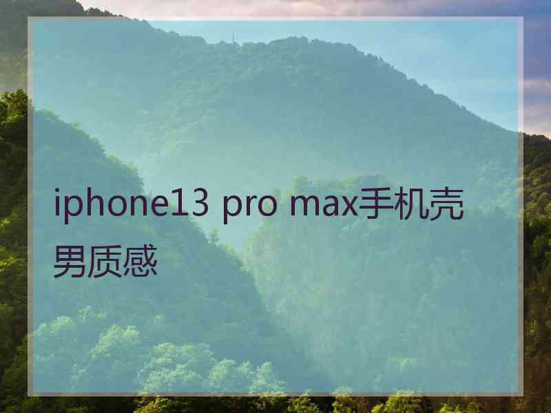 iphone13 pro max手机壳男质感