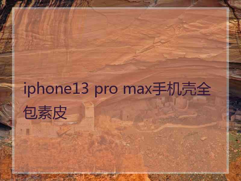 iphone13 pro max手机壳全包素皮