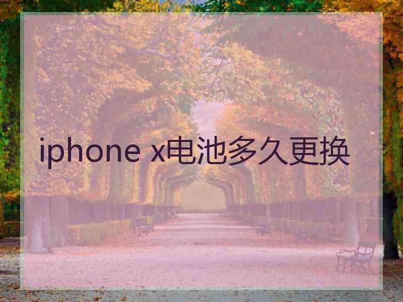 iphone x电池多久更换