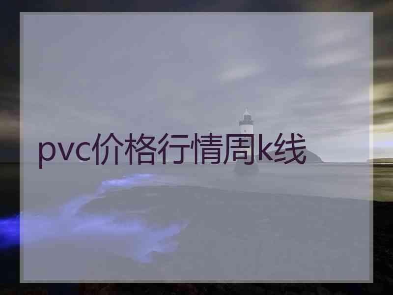 pvc价格行情周k线