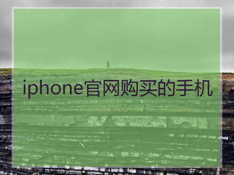 iphone官网购买的手机