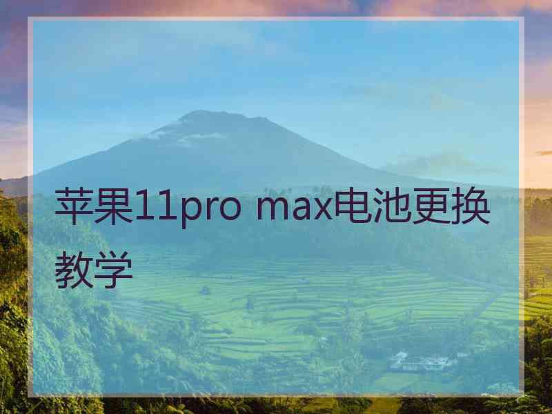 苹果11pro max电池更换教学