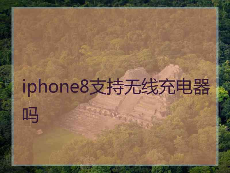 iphone8支持无线充电器吗