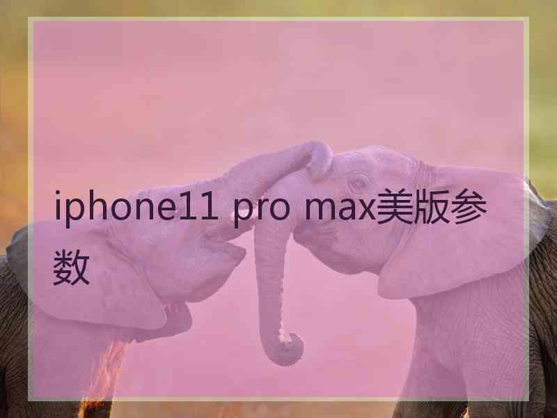 iphone11 pro max美版参数