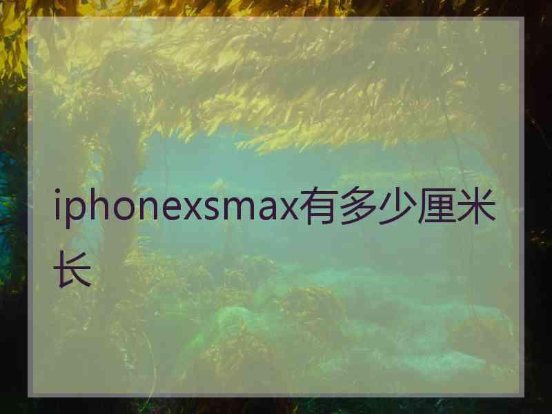 iphonexsmax有多少厘米长