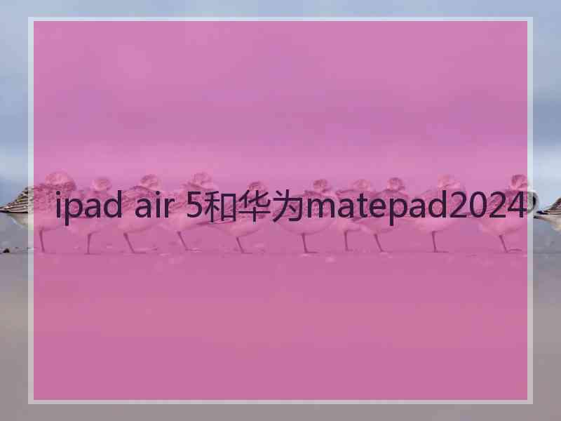 ipad air 5和华为matepad2024