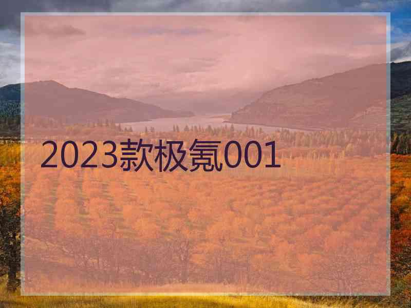 2023款极氪001