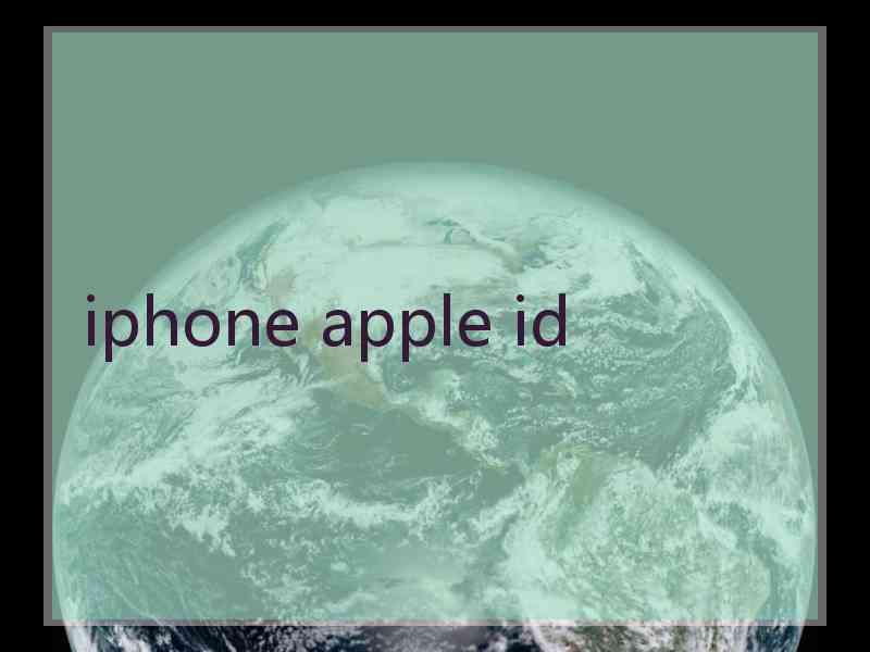 iphone apple id