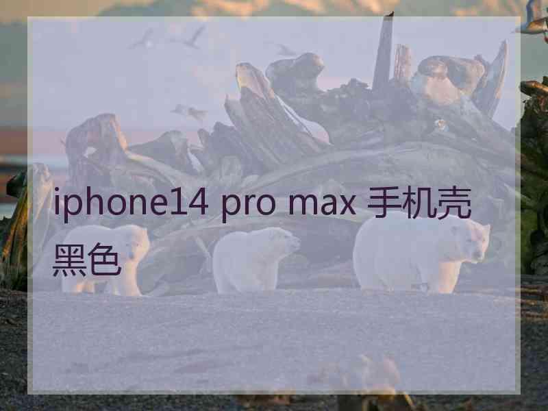 iphone14 pro max 手机壳黑色