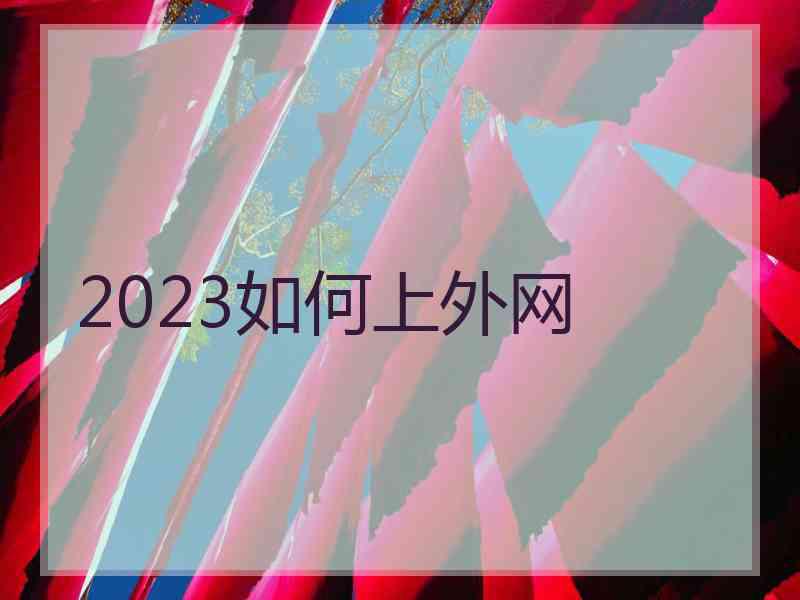 2023如何上外网