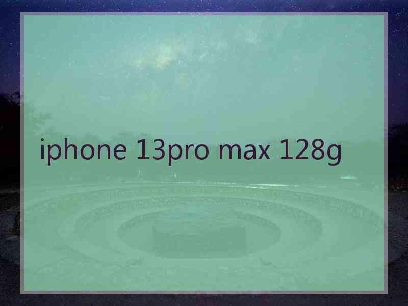 iphone 13pro max 128g