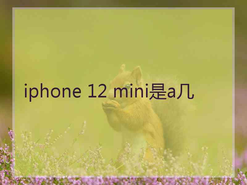 iphone 12 mini是a几