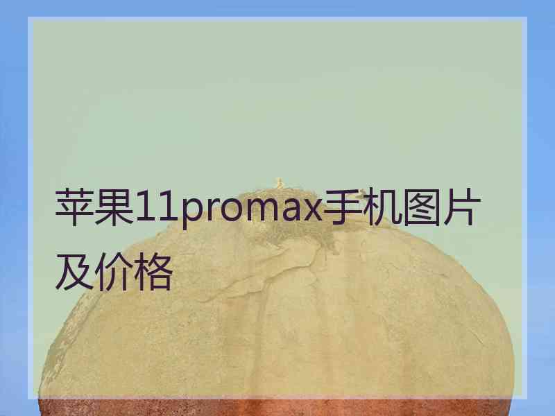 苹果11promax手机图片及价格