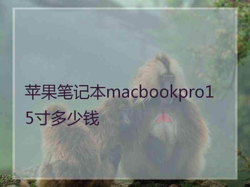 苹果笔记本macbookpro15寸多少钱