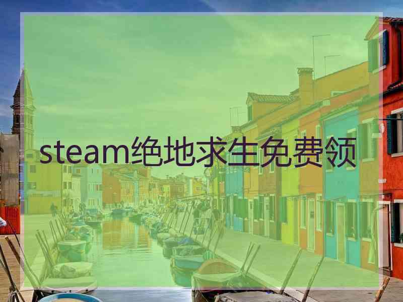 steam绝地求生免费领