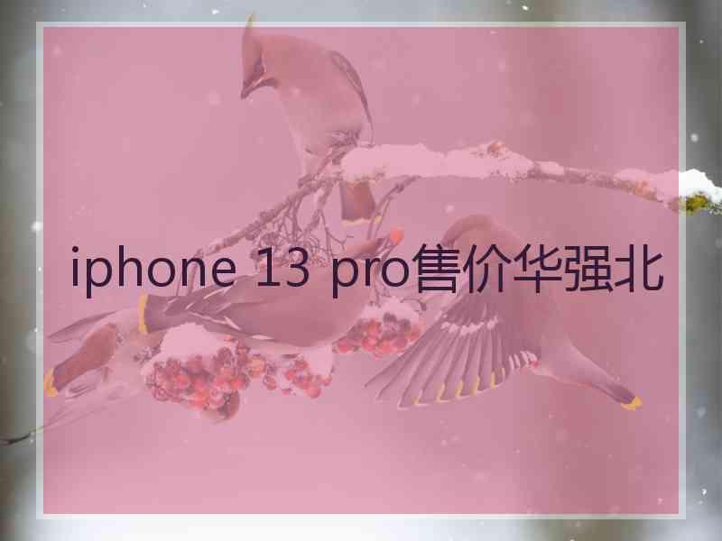 iphone 13 pro售价华强北