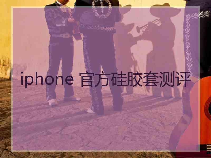 iphone 官方硅胶套测评