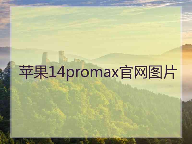 苹果14promax官网图片