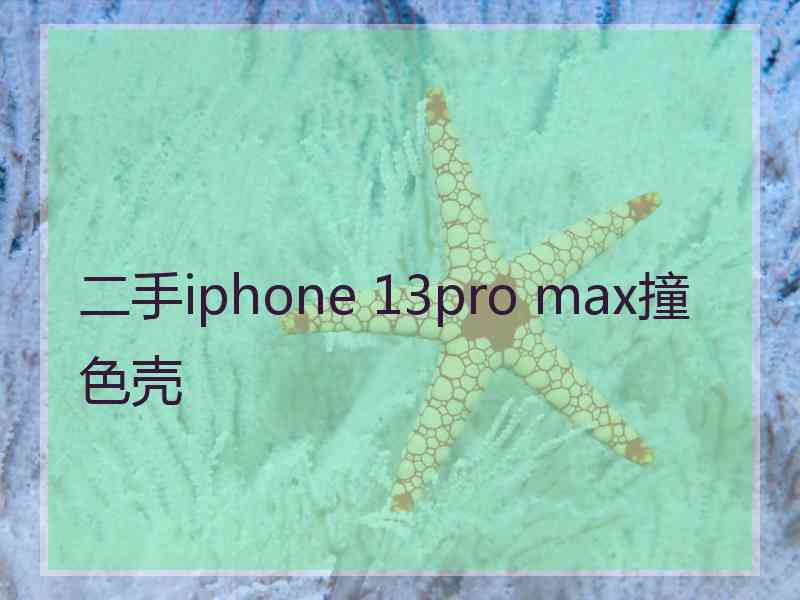 二手iphone 13pro max撞色壳