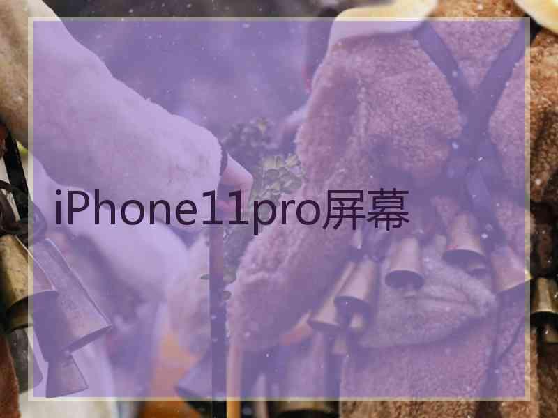 iPhone11pro屏幕