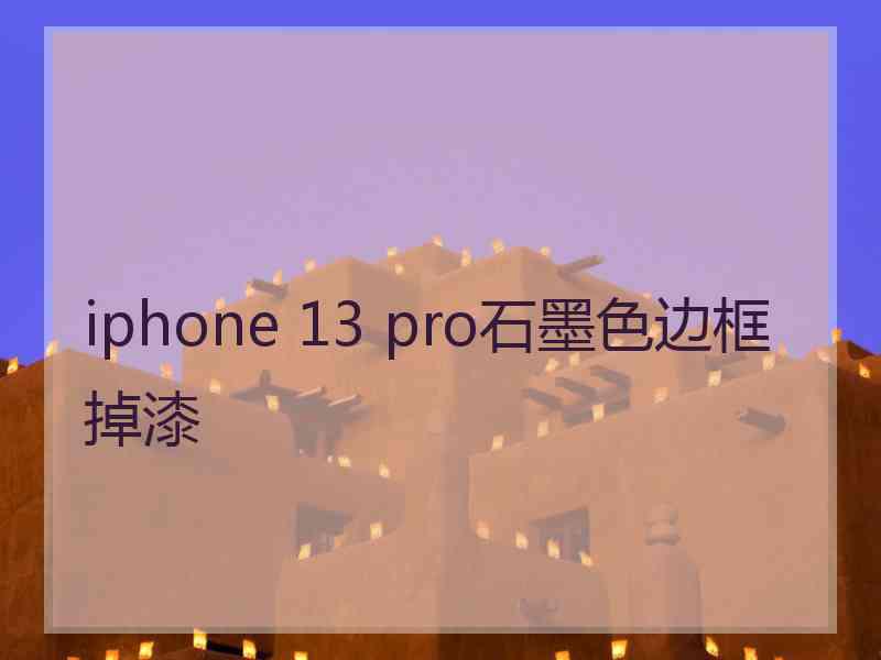 iphone 13 pro石墨色边框掉漆