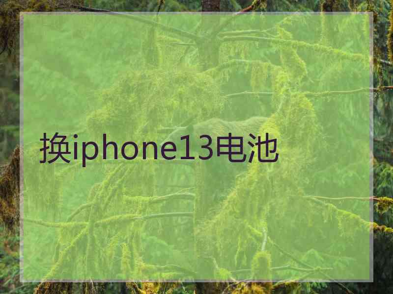 换iphone13电池