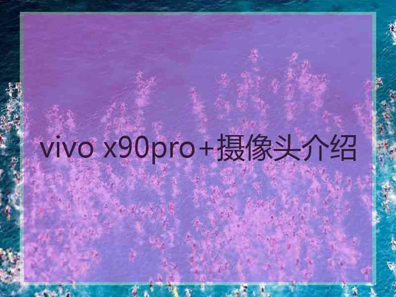 vivo x90pro+摄像头介绍