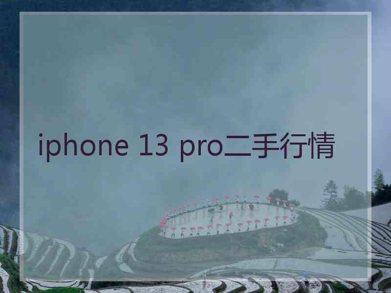 iphone 13 pro二手行情