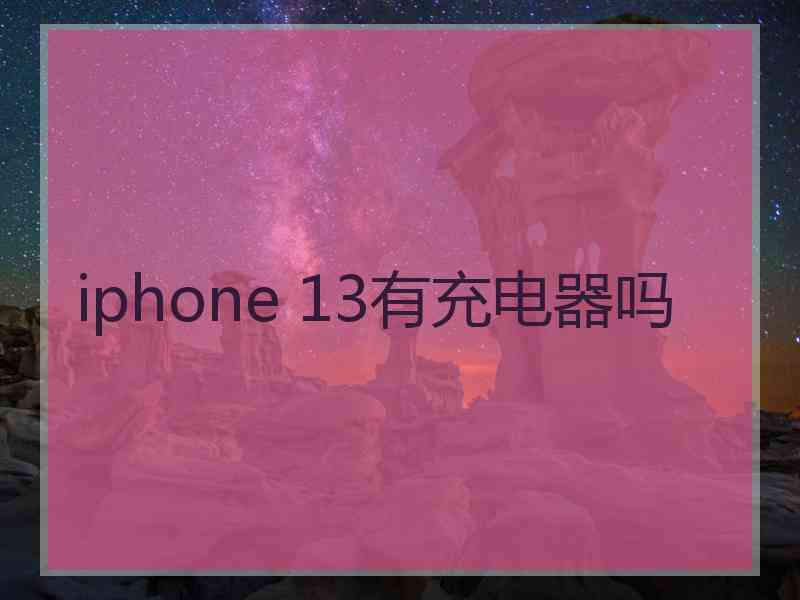 iphone 13有充电器吗