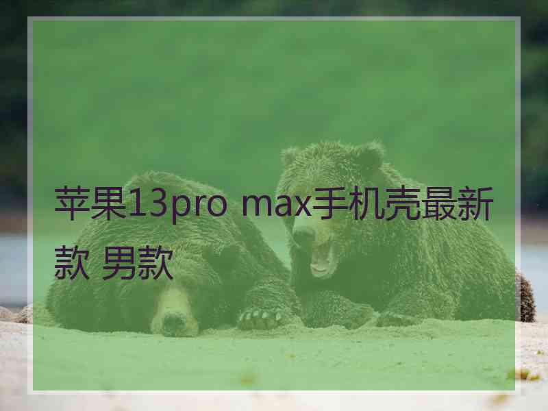 苹果13pro max手机壳最新款 男款