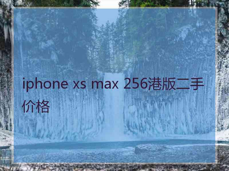 iphone xs max 256港版二手价格