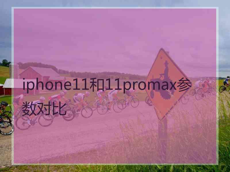 iphone11和11promax参数对比